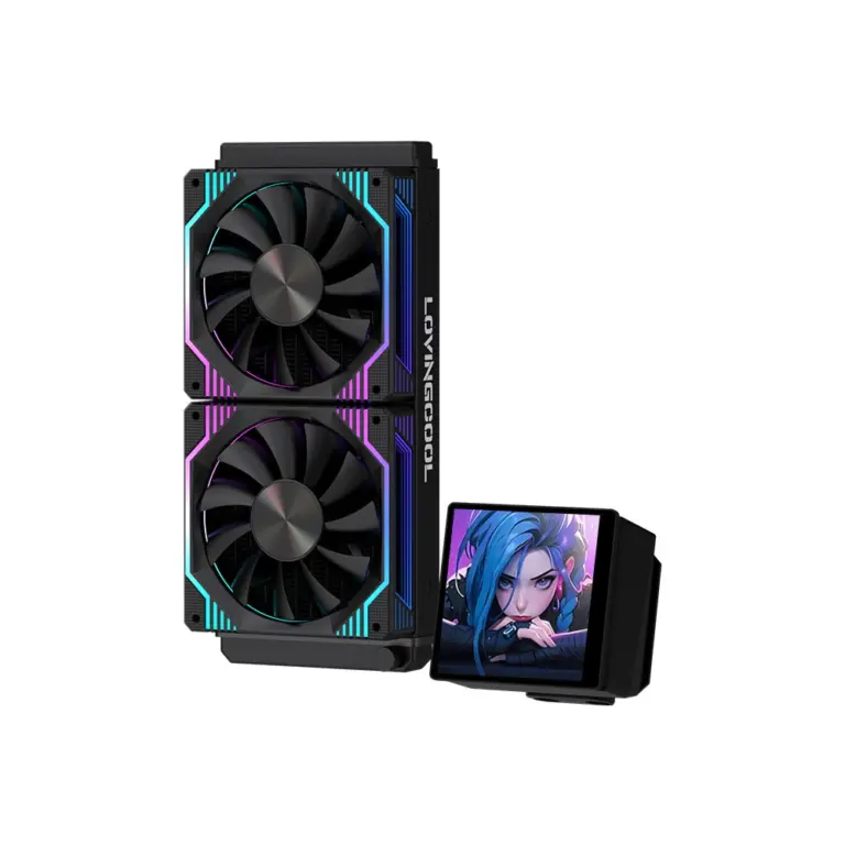 Lovingcool Magnetic Screen Dp-240-1 Liquid Cooler - Black-0