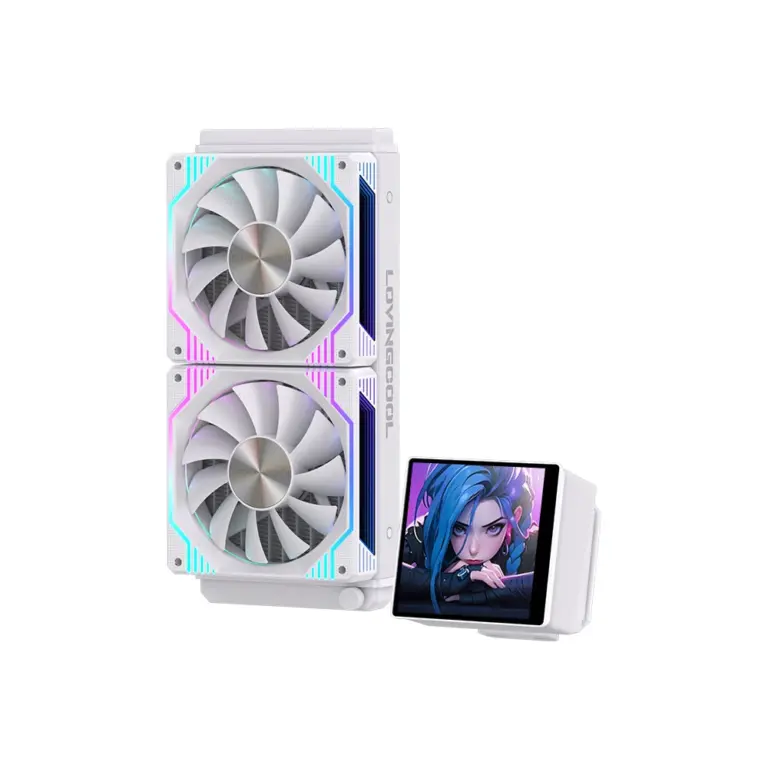Lovingcool Magnetic Screen Dp-240-1 Liquid Cooler - White-0