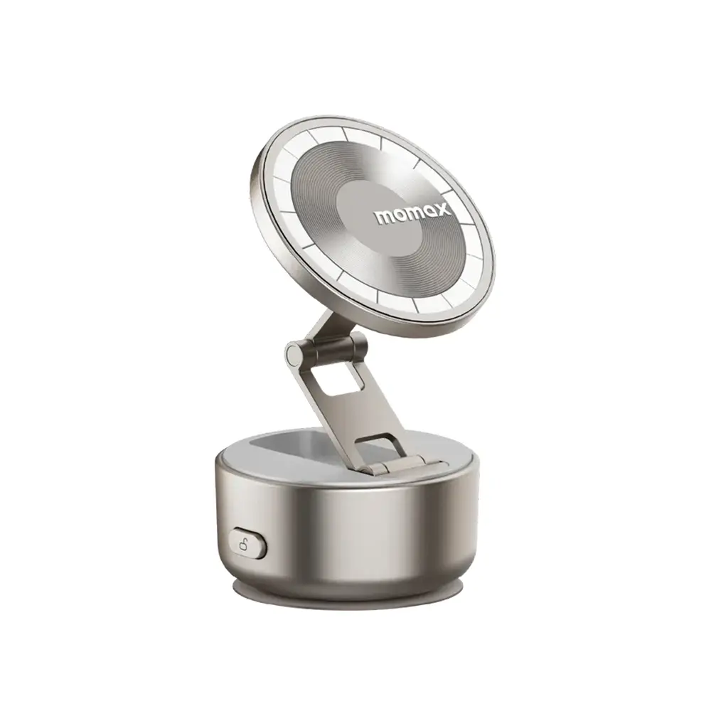 Momax 1-Snap Go Auto Suction Magnetic Phone Stand - Titanium-0