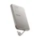 Momax 1-Power F.Pass⁺ 5000mAh Magnetic Battery Pack with Built-in Cable - Titanium-0