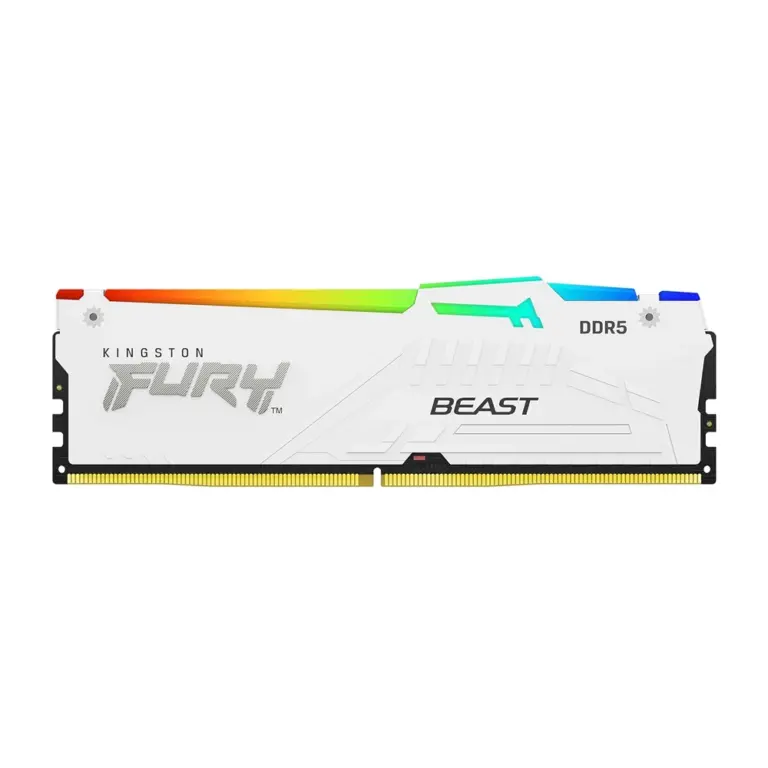 Kingston Fury Beast 16GB 6000MT/s DDR5 CL30 RGB Desktop Gaming Memory - White-0