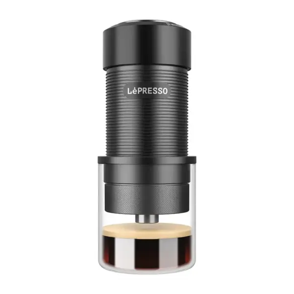 Lepresso Hand Press Espresso Maker - Black-0