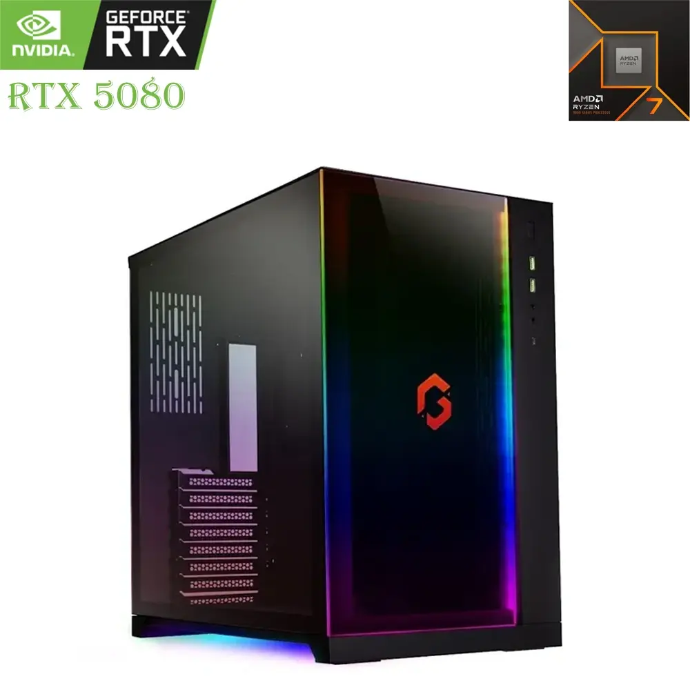 Gaming Pc Lian Li Gameon Amd Ryzen 7 9800x3d Rtx 5080 16gb, 2tb Ssd, 32gb Ram-0