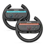 Syntech Steering Wheel for Nintendo Switch2 JoyCons (2 Pack, Black)-0