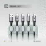 Levelo Livia Detachable Magnetic Cable Management - Grey-149274