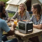 Powerology Pater III Portable Power Station 1200W - Gray - Image 2