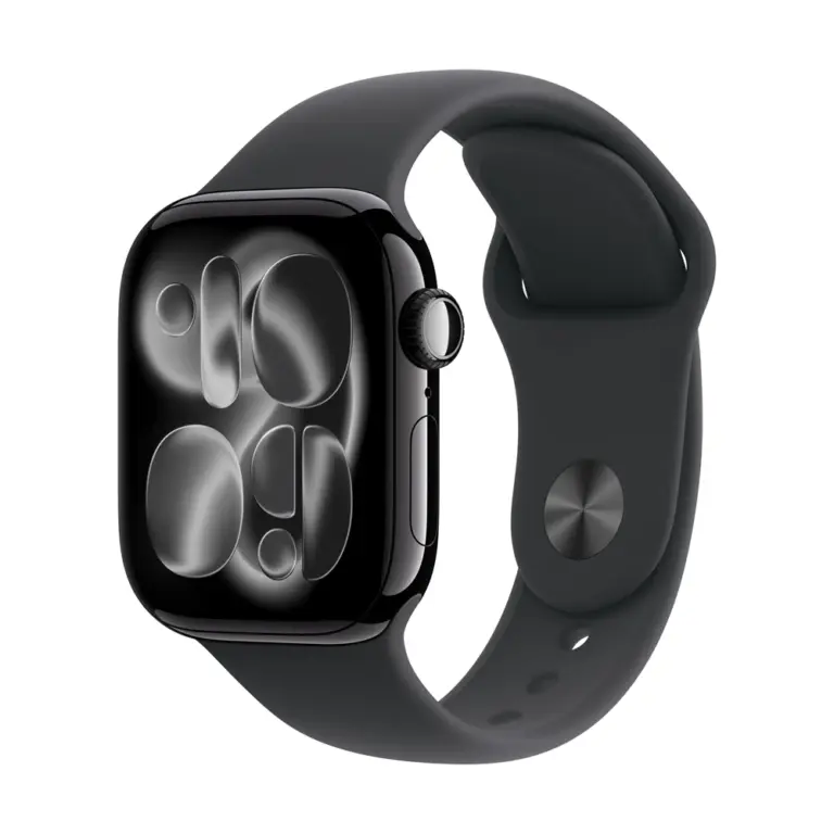 Apple Watch Series 11 GPS 42mm Jet Black Aluminium Case with Black Sport Band - M/L-0