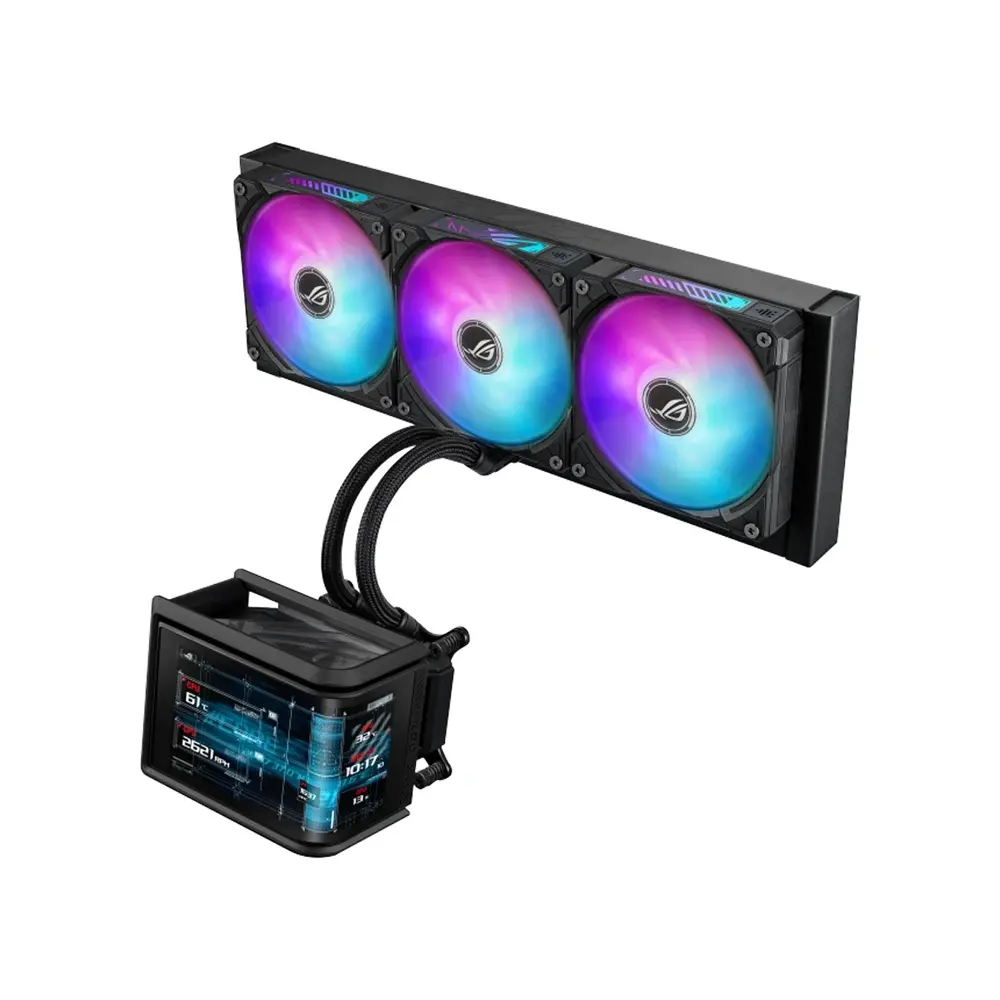 Asus Rog Ryuo IV SLC Curve 6.67" Amoled 2K 60Hz 360MM Cpu Liquid Cooler - Black-0