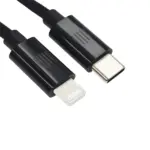 Dviced USB-C to lightning cable Charging & Data transfer 0.25m - Black-thumbnail