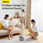 Baseus A2Pro Car Vacuum Cleaner - 6000PA Powerful Suction, Cordless & USB-C Rechargeable, Washable HEPA Filter, Quiet Operation - Black - Image 4