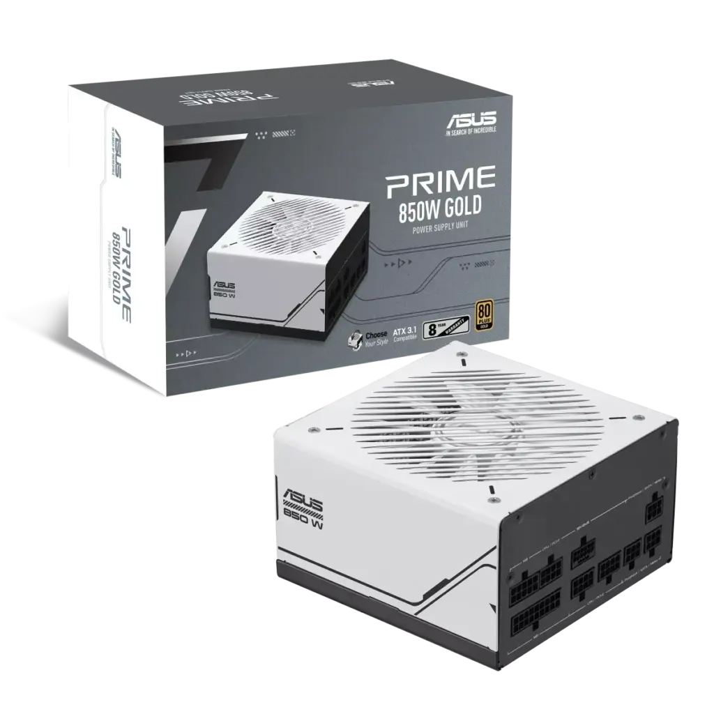 asus prime 850w gold power supplly unit white large