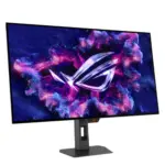 ⁦شاشة ألعاب أوليد من أسوس روغ ستريكس XG32UCWMG مقاس 32 بوصة بدقة 4K UHD وتردد 240Hz ومنفذ HDMI 2.1 وزمن استجابة 0.03ms - أسود⁩ - الصورة ⁦2⁩