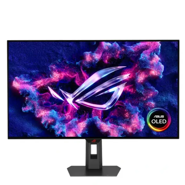 شاشة ألعاب أوليد من أسوس روغ ستريكس XG32UCWMG مقاس 32 بوصة بدقة 4K UHD وتردد 240Hz ومنفذ HDMI 2.1 وزمن استجابة 0.03ms - أسود