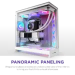 Nzxt H9 Flow Rgb (2025) Dual-chamber Mid Tower Case With Rgb Fans - All White
