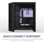 Nzxt H9 Flow Rgb (2025) Dual-chamber Mid Tower Case With Rgb Fans - Black - Image 6