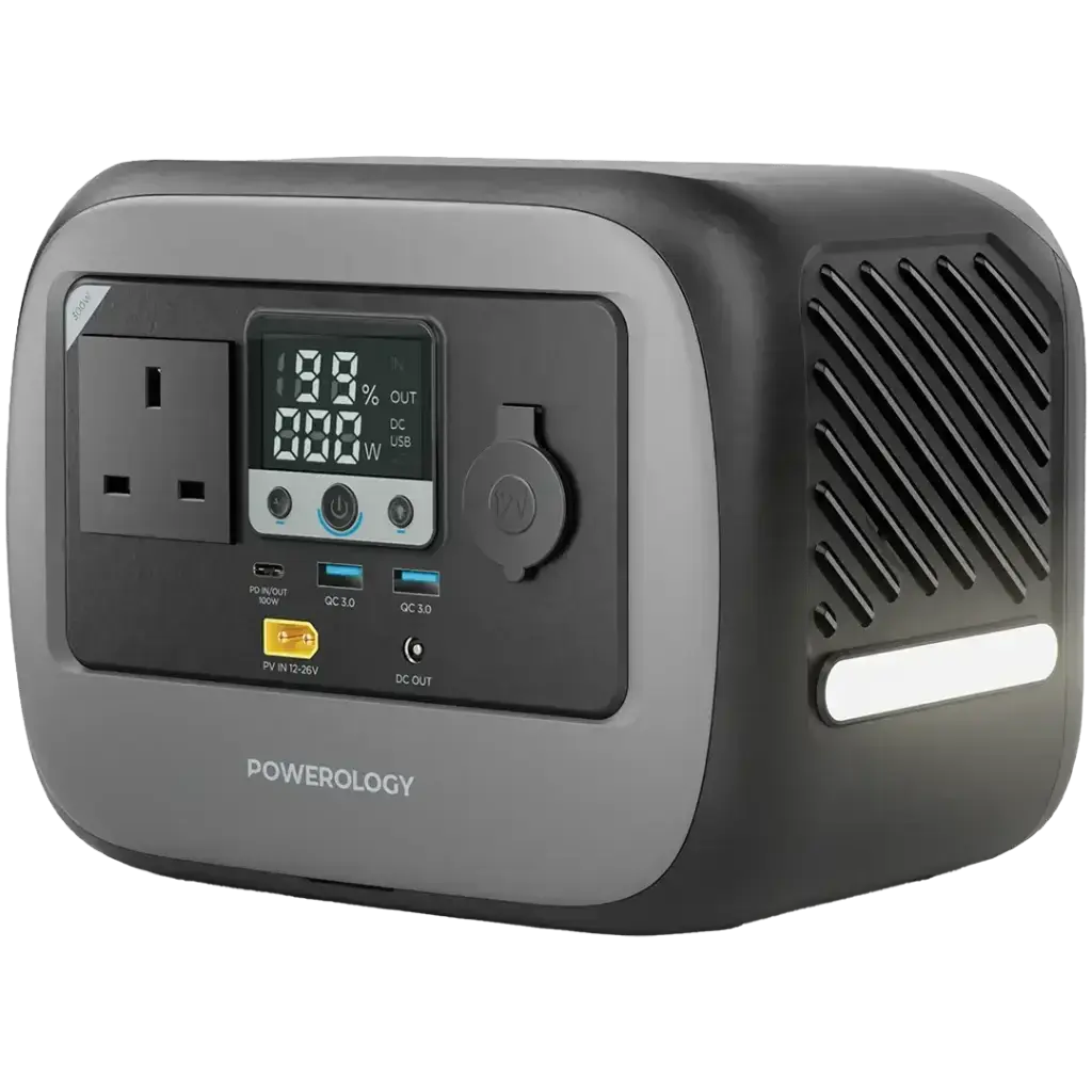 powerology pater i portable power station 300w gray large