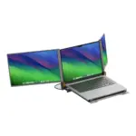 Powerology Portable Dual Screen Monitor - Gray - Image 3