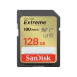 بطاقة ذاكرة سان ديسك Extreme SD UHS-I بسعة 128GB