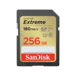 بطاقة ذاكرة سان ديسك Extreme SD UHS-I بسعة 256GB