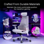 ASUS SL400C ROG Destrier Core Ergo Gaming Chair - White - Image 6