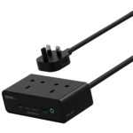 ⁦محطة شحن مكتبية باورولوجي أومنيكس 3250W GaN 65W - أسود⁩ - الصورة ⁦2⁩