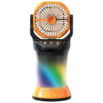 Porodo Freshpulse Portable Misting Fan - Orange & Black - Image 3