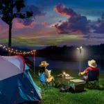 Porodo Lifestyle 9000mah Work Lantern Foldable Multi-mode Led Light With Tripod Base & Hook - Orange - Image 7