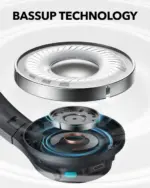 ⁦سماعة رأس لاسلكية فوق الأذن أنكر ساوندكور Q11i - رمادي داكن⁩ - الصورة ⁦3⁩