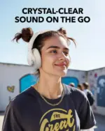 ⁦سماعات رأس لاسلكية فوق الأذن أنكر ساوندكور Q11i - أبيض⁩ - الصورة ⁦2⁩