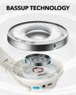 ⁦سماعات رأس لاسلكية فوق الأذن أنكر ساوندكور Q11i - أبيض⁩ - الصورة ⁦3⁩