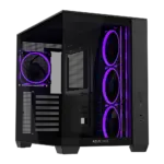 علبة حاسوب منتصفة A32 PLUS ARGB من أسس - أسود