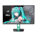 ASUS ROG STRIX XG27ACMEG-G 27 Inch 260Hz QHD HDMI 2.1 0.3ms Hatsune Miku Edition Fast IPS Gaming Monitor - Black