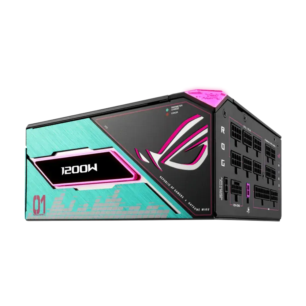 asus rog thor 1200w platinum iii atx 3 1 hatsune miku edition power supply unit large