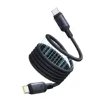 ⁦كابل USB-C إلى USB-C مغناطيسي من بيسوس PicoGo بقوة 240W وطول 1 متر – أسود⁩ - الصورة ⁦2⁩