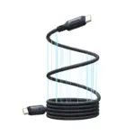 ⁦كابل USB-C إلى USB-C مغناطيسي من بيسوس PicoGo بقوة 240W وطول 1 متر – أسود⁩ - الصورة ⁦3⁩