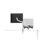 Gamvity 2-in-1 Adjustable Monitor & Laptop Arm Stand (17"–32" Monitor | 10"–15.6" Laptop) - Image 3