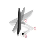 ⁦حامل مكتبي ثنائي الشاشات من جامفيتي – قابل للتعديل لدعم شاشات LCD مكتبية مقاس 27"–32"⁩ - الصورة ⁦3⁩