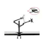 Gamvity Height Adjustable Universal Tablet and Laptop Mount Monitor Stand Arm OL-3T - Black - Image 3