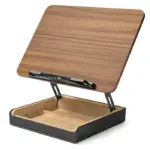 Gamvity Multi-Function Adjustable Wooden & Aluminum Laptop Stand with Storage Base - Image 2