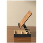 Gamvity Multi-Function Adjustable Wooden & Aluminum Laptop Stand with Storage Base - Image 3