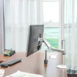 Gamvity Single-Arm Aluminum Desk Clamp Monitor Mount for 27"–32" Displays