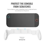 ⁦يد تحكم JYS-NS2297 بمقبض مريح لأجهزة نينتندو سويتش 2 / سويتش / سويتش OLED - أبيض⁩ - الصورة ⁦4⁩