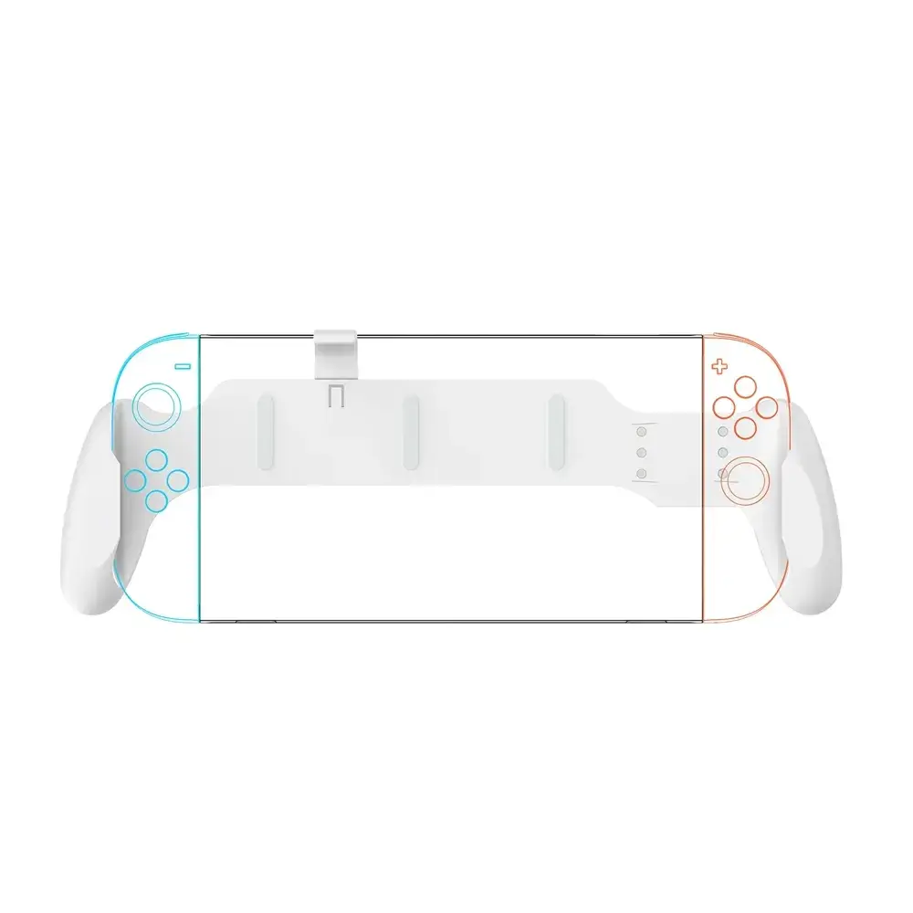 jys ns2297 comfortable grip for nintendo switch 2 switch switch oled white large