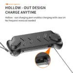 ⁦غطاء JYS الواقي من مادة TPU مع غطاء أمامي لجهاز ROG إكس بوكس آلاي وآلاي X - أسود⁩ - الصورة ⁦5⁩