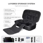 ⁦حقيبة سفر جي واي إس لجهاز آر أو جي إكس بوكس ألي/ألي إكس - أسود⁩ - الصورة ⁦6⁩