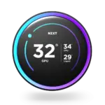 NZXT Kraken Elite 240 RGB - 240mm (2x120mm) AIO With 2.72 IPS LCD Liquid Cooler - Black - Image 3