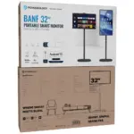 Powerology Banf 32" Portable Smart Monitor - Gray (8+128GB) - Image 5