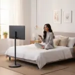 ⁦شاشة Powerology Banf الذكية والمحمولة مقاس 32 بوصة - رمادي (8+128 جيجابايت)⁩ - الصورة ⁦4⁩
