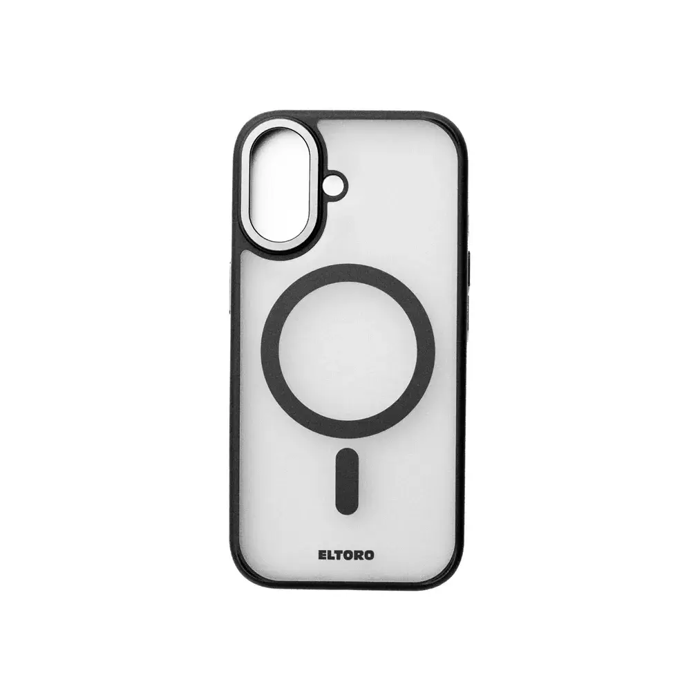 eltoro magsafe smoke rubberized case for iphone 17 black large