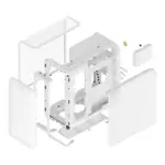 Hyte X50 Air Modern Performance Atx Case - Snow White - Image 4